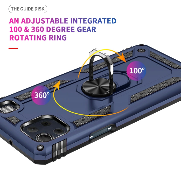 For LG K92 5G Shockproof TPU + PC Protective Case with 360 Degree Rotating Holder