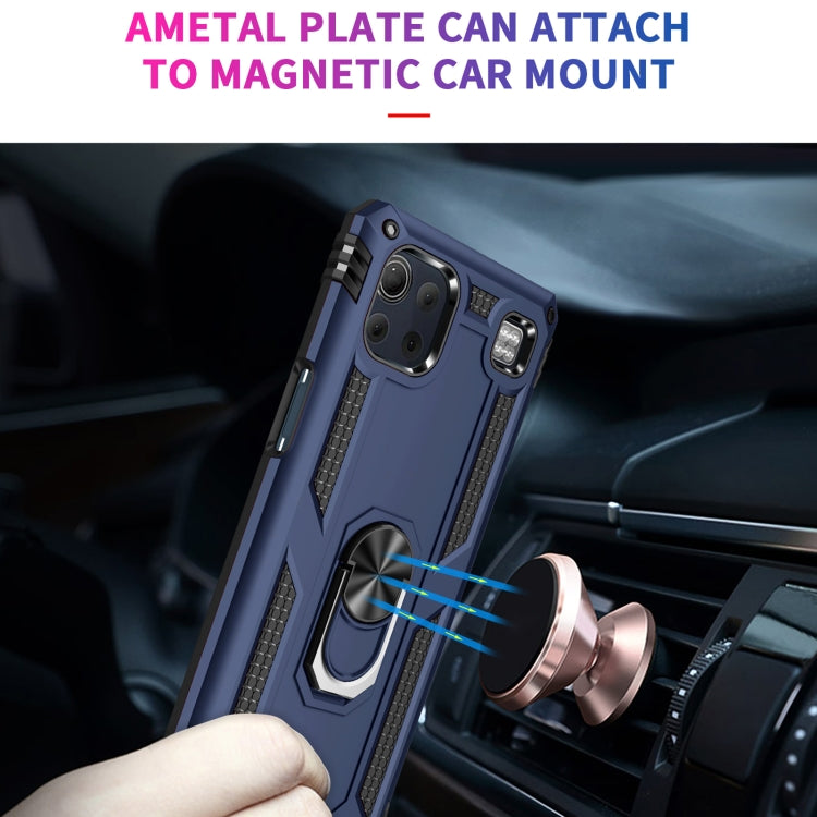 For LG K92 5G Shockproof TPU + PC Protective Case with 360 Degree Rotating Holder