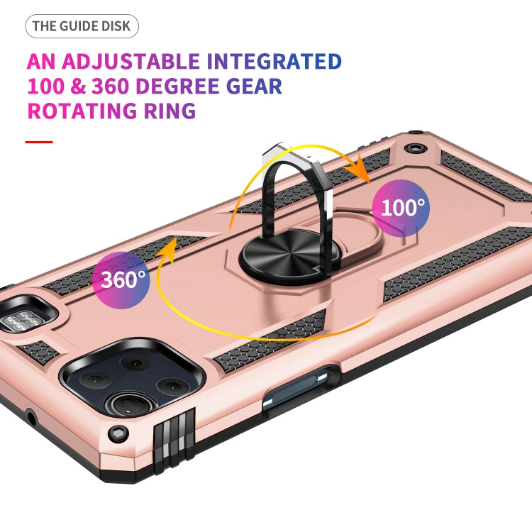 For LG K92 5G Shockproof TPU + PC Protective Case with 360 Degree Rotating Holder