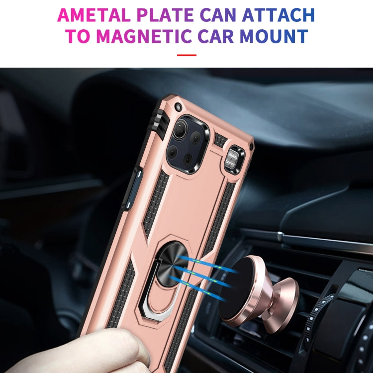 For LG K92 5G Shockproof TPU + PC Protective Case with 360 Degree Rotating Holder