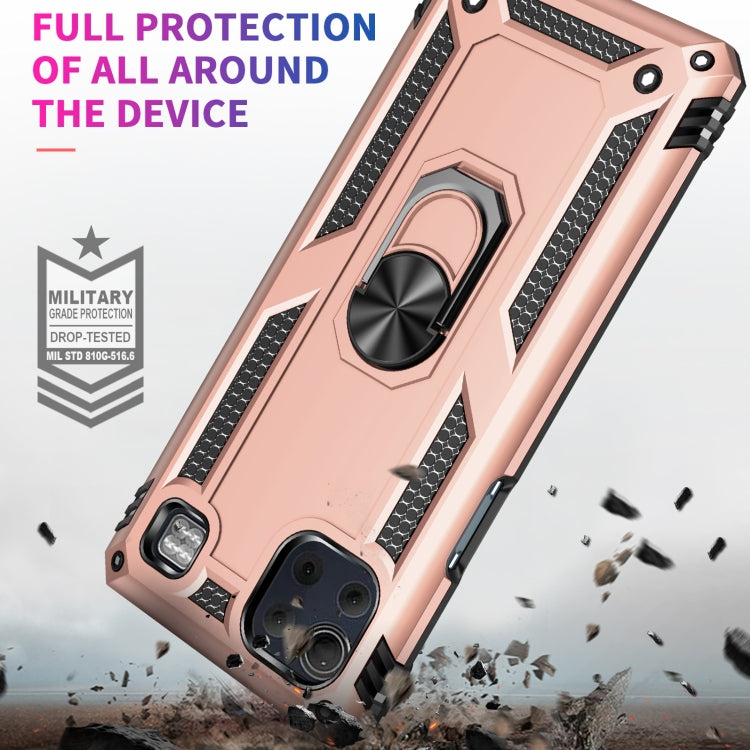 For LG K92 5G Shockproof TPU + PC Protective Case with 360 Degree Rotating Holder