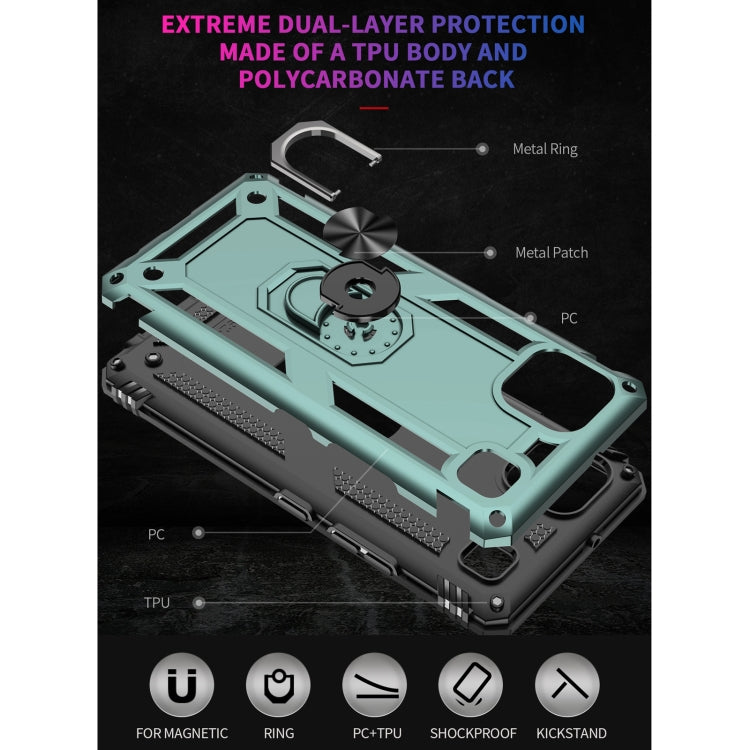 For LG K92 5G Shockproof TPU + PC Protective Case with 360 Degree Rotating Holder