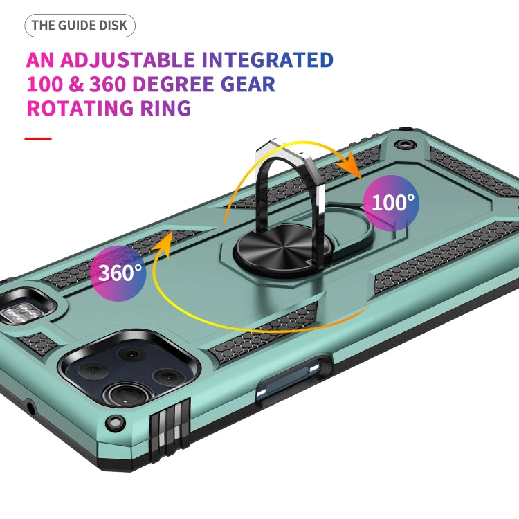 For LG K92 5G Shockproof TPU + PC Protective Case with 360 Degree Rotating Holder