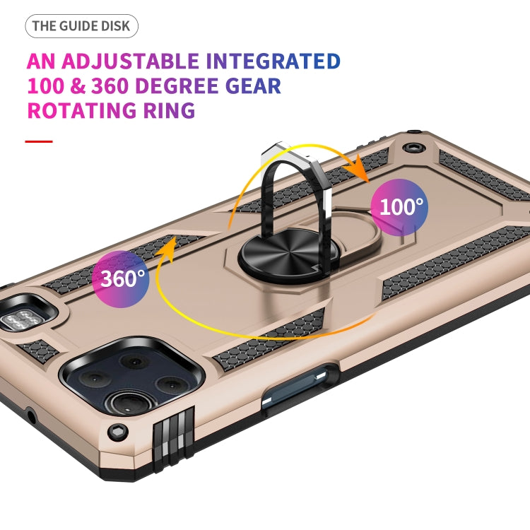 For LG K92 5G Shockproof TPU + PC Protective Case with 360 Degree Rotating Holder