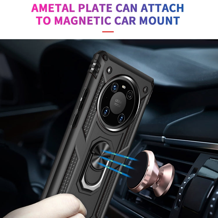 For Huawei Mate 40 Pro Shockproof TPU + PC Protective Case with 360 Degree Rotating Holder