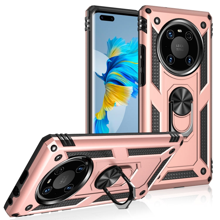 For Huawei Mate 40 Pro Shockproof TPU + PC Protective Case with 360 Degree Rotating Holder