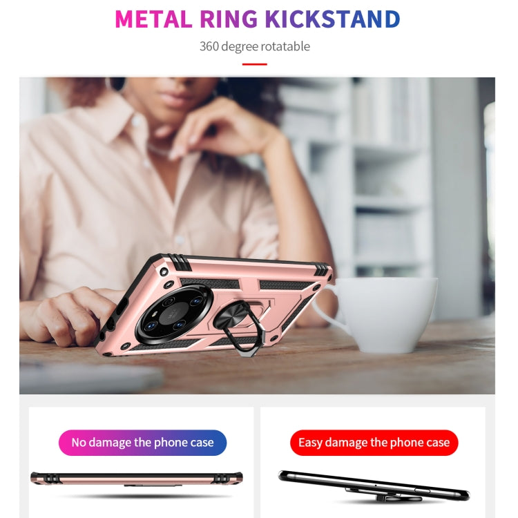 For Huawei Mate 40 Pro Shockproof TPU + PC Protective Case with 360 Degree Rotating Holder