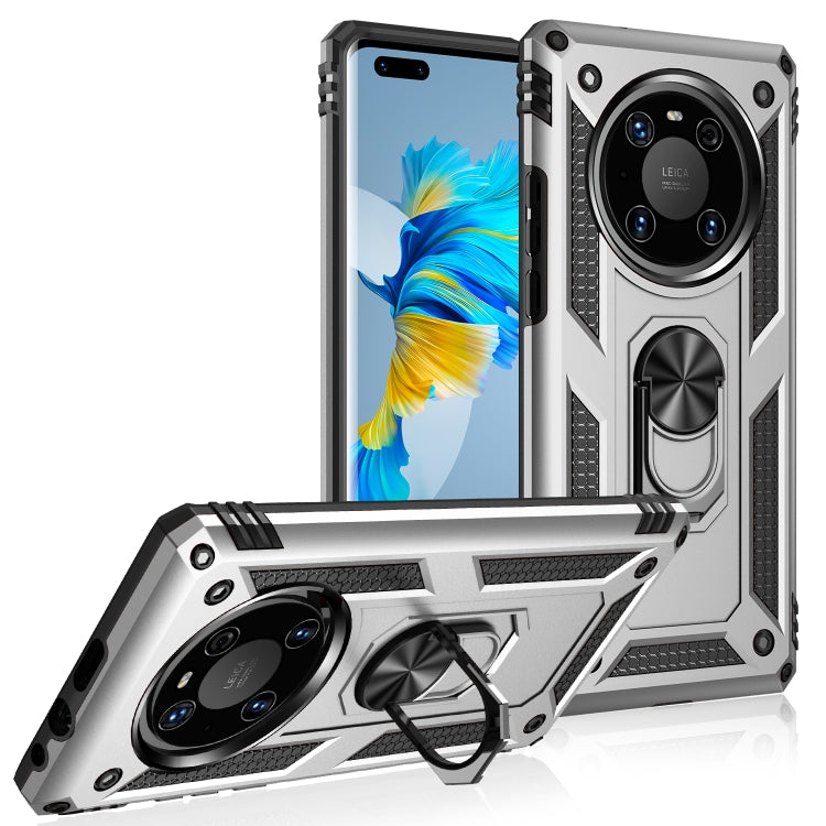 For Huawei Mate 40 Pro Shockproof TPU + PC Protective Case with 360 Degree Rotating Holder