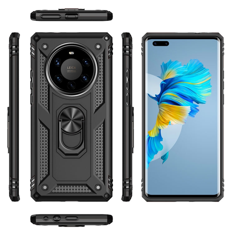 For Huawei Mate 40 Pro+ Shockproof TPU + PC Protective Case with 360 Degree Rotating Holder