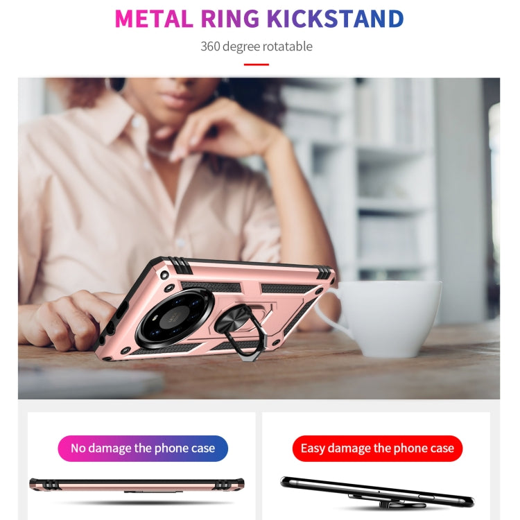 For Huawei Mate 40 Pro+ Shockproof TPU + PC Protective Case with 360 Degree Rotating Holder