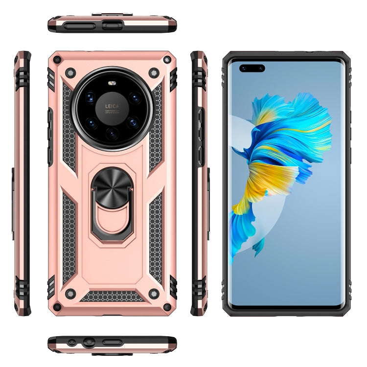For Huawei Mate 40 Pro+ Shockproof TPU + PC Protective Case with 360 Degree Rotating Holder