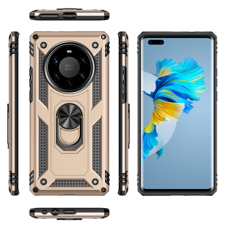 For Huawei Mate 40 Pro+ Shockproof TPU + PC Protective Case with 360 Degree Rotating Holder