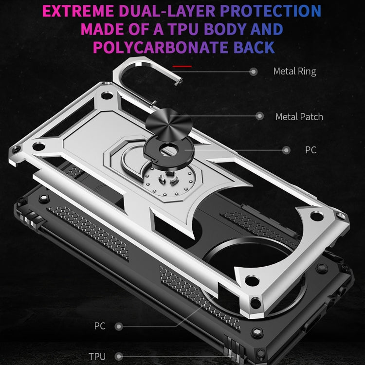 For Huawei Mate 40 Pro+ Shockproof TPU + PC Protective Case with 360 Degree Rotating Holder