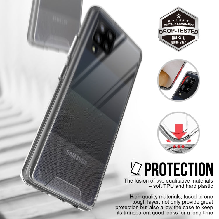 For Samsung Galaxy A42 5G Scratchproof TPU + Acrylic Space Protective Case(Transparent)
