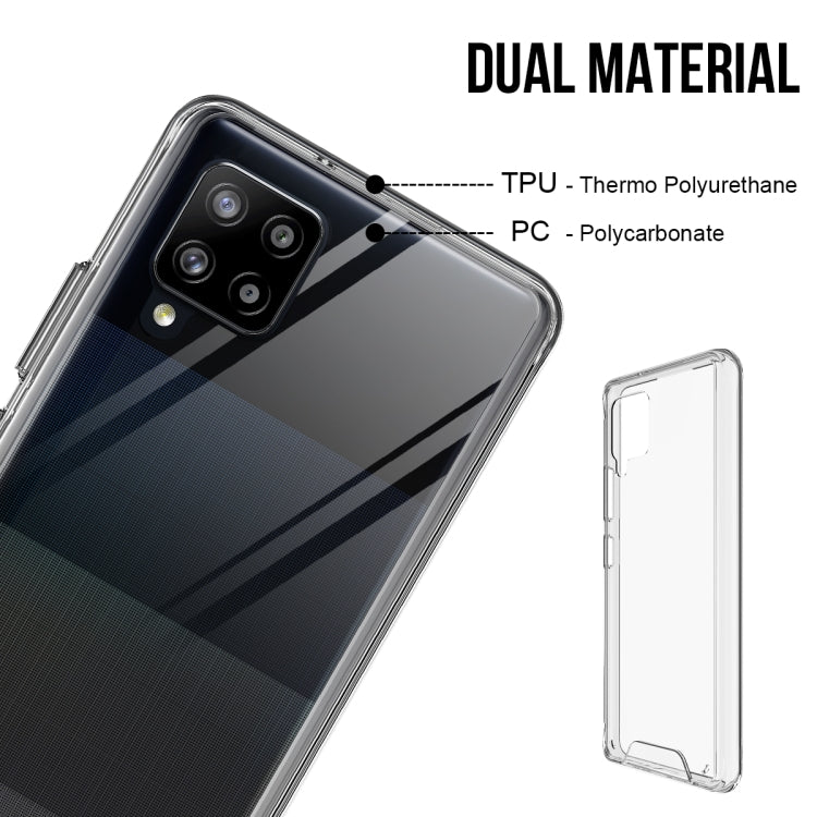 For Samsung Galaxy A42 5G Scratchproof TPU + Acrylic Space Protective Case(Transparent)