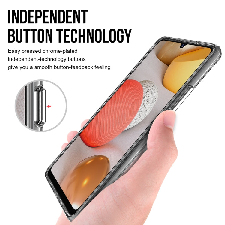 For Samsung Galaxy A42 5G Scratchproof TPU + Acrylic Space Protective Case(Transparent)