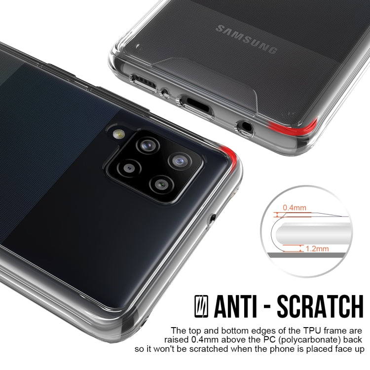 For Samsung Galaxy A42 5G Scratchproof TPU + Acrylic Space Protective Case(Transparent)