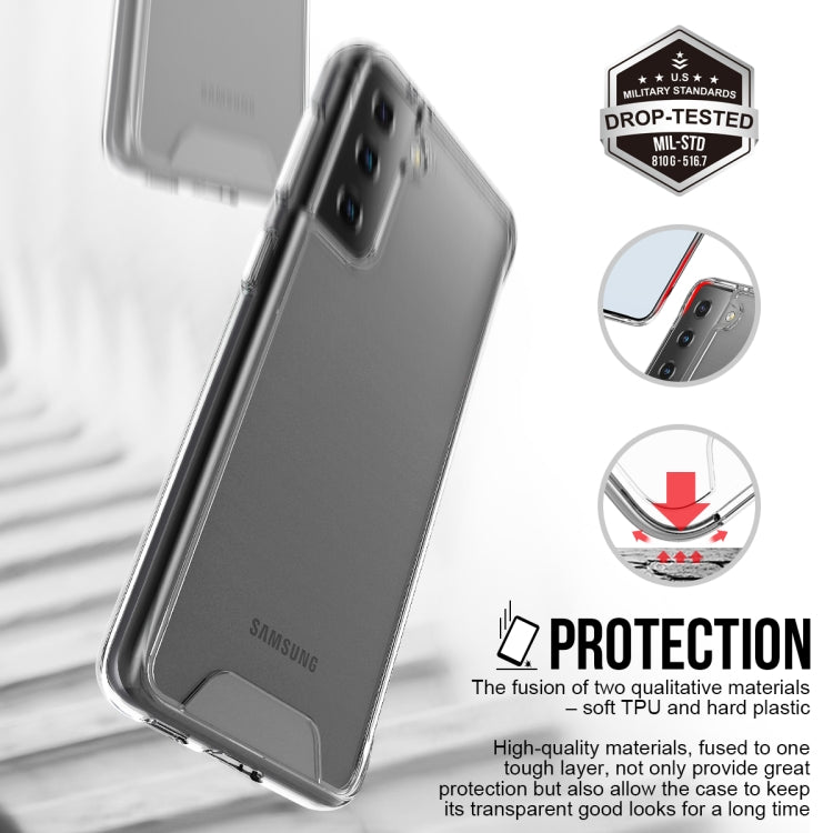 For Samsung Galaxy S21 5G Scratchproof TPU + Acrylic Space Protective Case(Transparent)