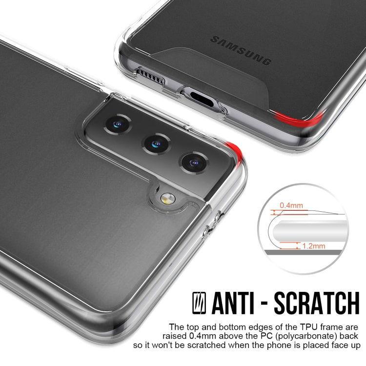 For Samsung Galaxy S21 5G Scratchproof TPU + Acrylic Space Protective Case(Transparent)