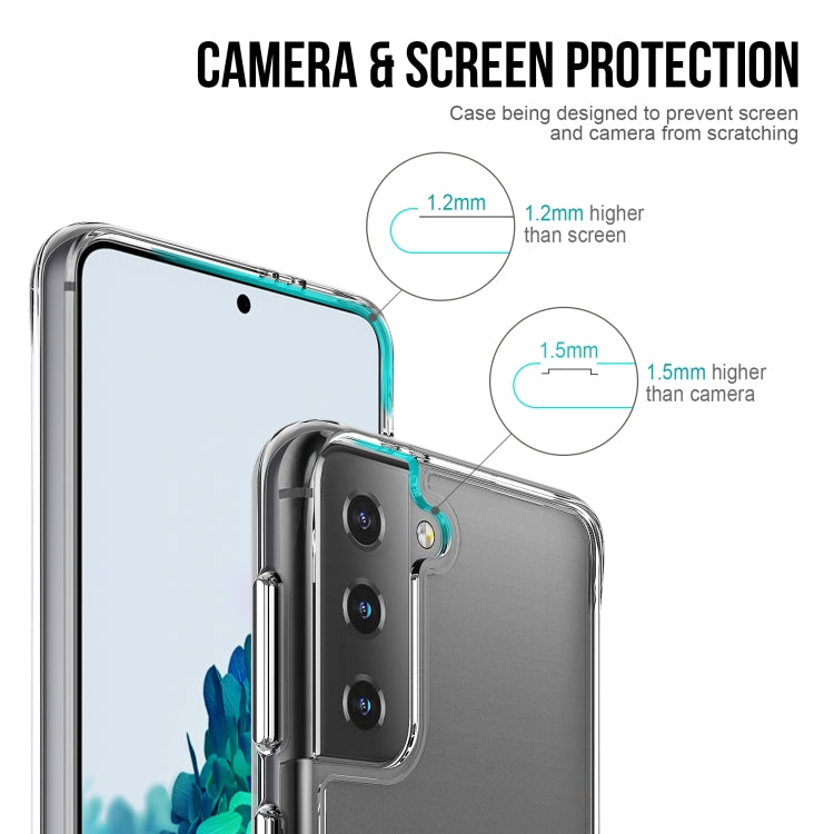 For Samsung Galaxy S21 5G Scratchproof TPU + Acrylic Space Protective Case(Transparent)