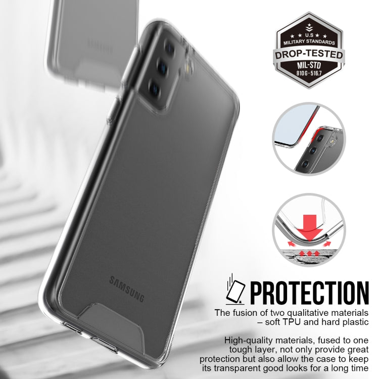 For Samsung Galaxy S21 Plus 5G Scratchproof TPU + Acrylic Space Protective Case(Transparent)