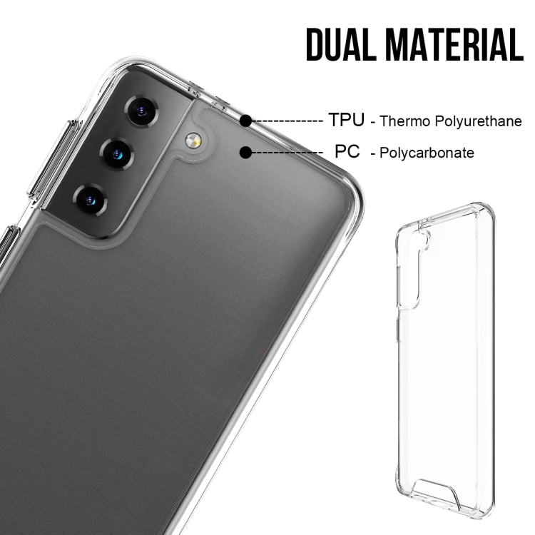 For Samsung Galaxy S21 Plus 5G Scratchproof TPU + Acrylic Space Protective Case(Transparent)