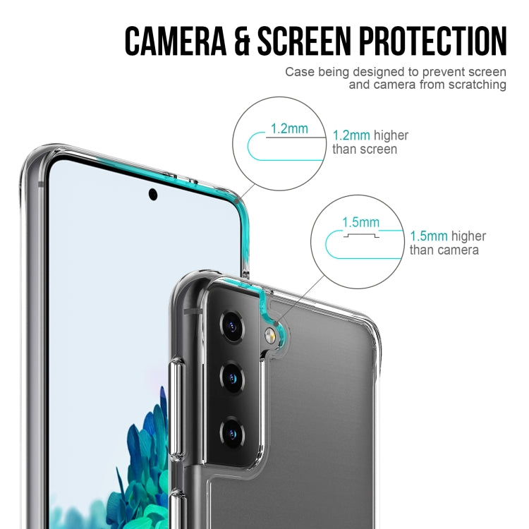 For Samsung Galaxy S21 Plus 5G Scratchproof TPU + Acrylic Space Protective Case(Transparent)