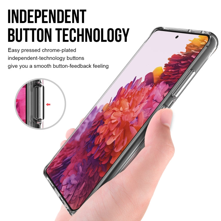 For Samsung Galaxy S21 Ultra 5G Scratchproof TPU + Acrylic Space Protective Case(Transparent)