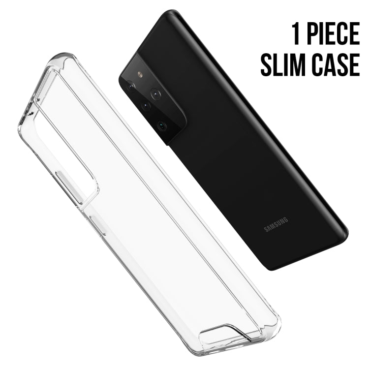 For Samsung Galaxy S21 Ultra 5G Scratchproof TPU + Acrylic Space Protective Case(Transparent)