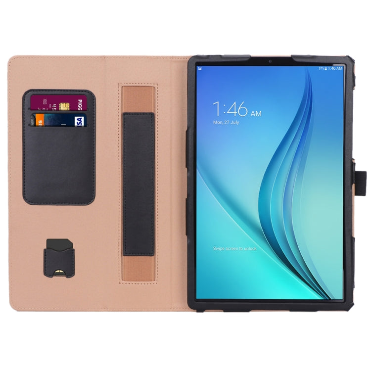 For Samsung Galaxy Tab S5e T720/T725 Business Retro PU Horizontal Flip Leather Case with Holder  & Card Slots & Hand Strap