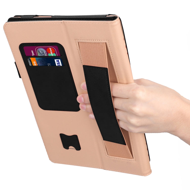 For Samsung Galaxy Tab S5e T720/T725 Business Retro PU Horizontal Flip Leather Case with Holder  & Card Slots & Hand Strap