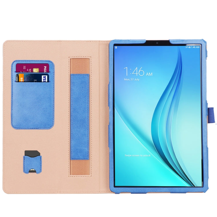For Samsung Galaxy Tab S5e T720/T725 Business Retro PU Horizontal Flip Leather Case with Holder  & Card Slots & Hand Strap