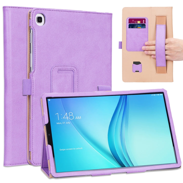 For Samsung Galaxy Tab S5e T720/T725 Business Retro PU Horizontal Flip Leather Case with Holder  & Card Slots & Hand Strap