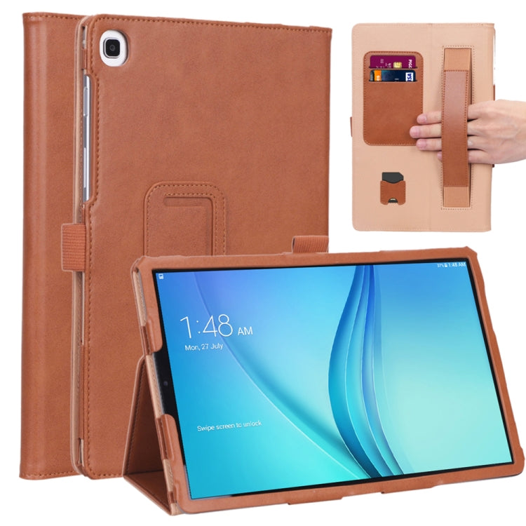 For Samsung Galaxy Tab S5e T720/T725 Business Retro PU Horizontal Flip Leather Case with Holder  & Card Slots & Hand Strap