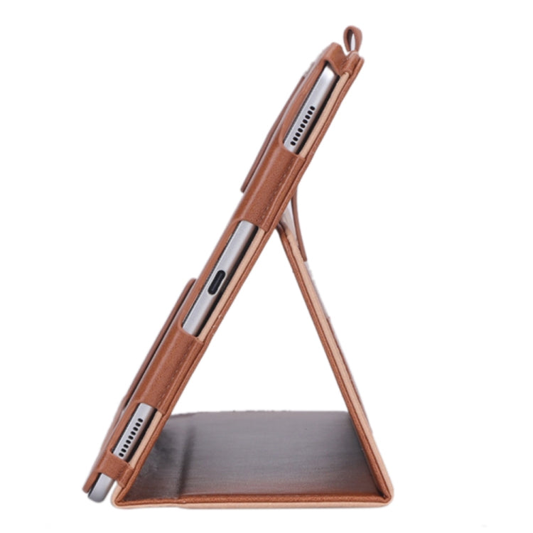 For Samsung Galaxy Tab S5e T720/T725 Business Retro PU Horizontal Flip Leather Case with Holder  & Card Slots & Hand Strap
