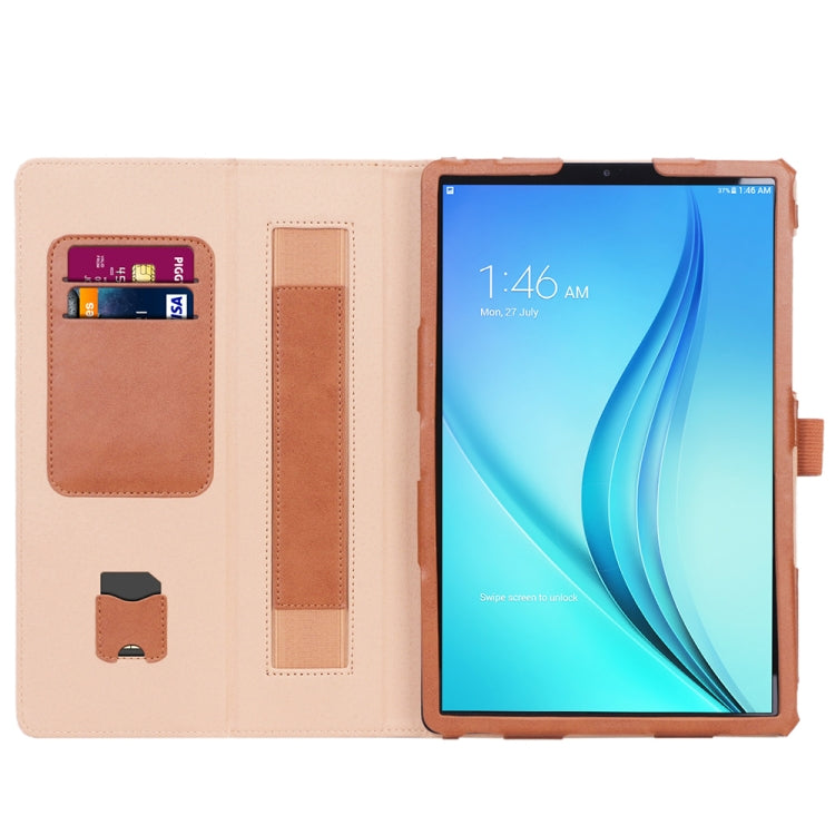 For Samsung Galaxy Tab S5e T720/T725 Business Retro PU Horizontal Flip Leather Case with Holder  & Card Slots & Hand Strap
