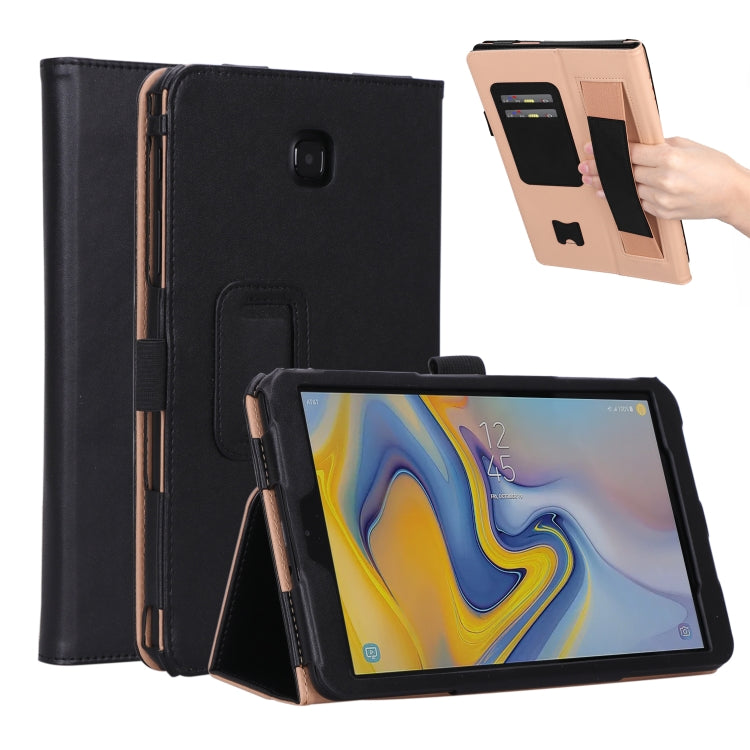 For Samsung Galaxy Tab A 8.0 (2018) T387 Business Retro PU Horizontal Flip Leather Case with Holder  & Card Slots & Hand Strap