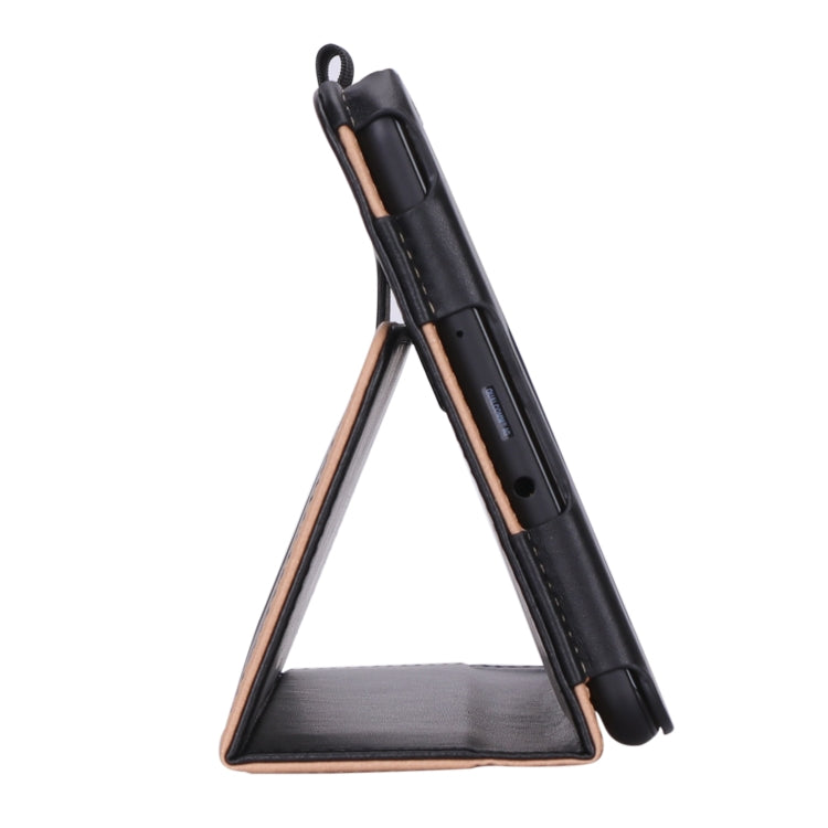 For Samsung Galaxy Tab A 8.0 (2018) T387 Business Retro PU Horizontal Flip Leather Case with Holder  & Card Slots & Hand Strap