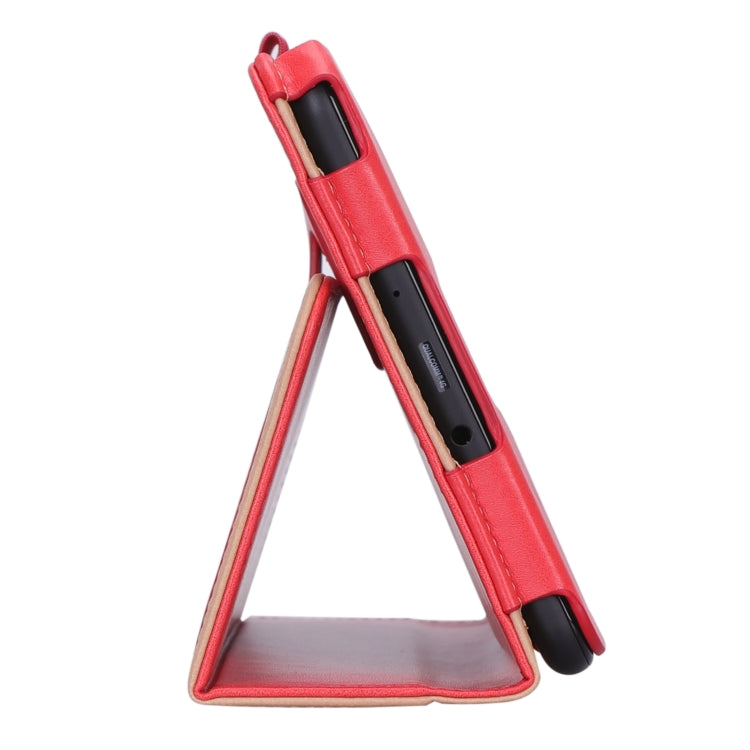 For Samsung Galaxy Tab A 8.0 (2018) T387 Business Retro PU Horizontal Flip Leather Case with Holder  & Card Slots & Hand Strap