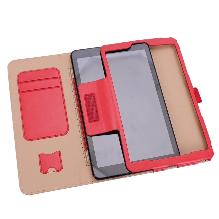 For Samsung Galaxy Tab A 8.0 (2018) T387 Business Retro PU Horizontal Flip Leather Case with Holder  & Card Slots & Hand Strap