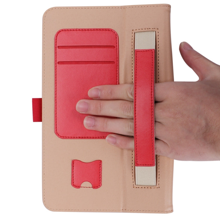 For Samsung Galaxy Tab A 8.0 (2018) T387 Business Retro PU Horizontal Flip Leather Case with Holder  & Card Slots & Hand Strap