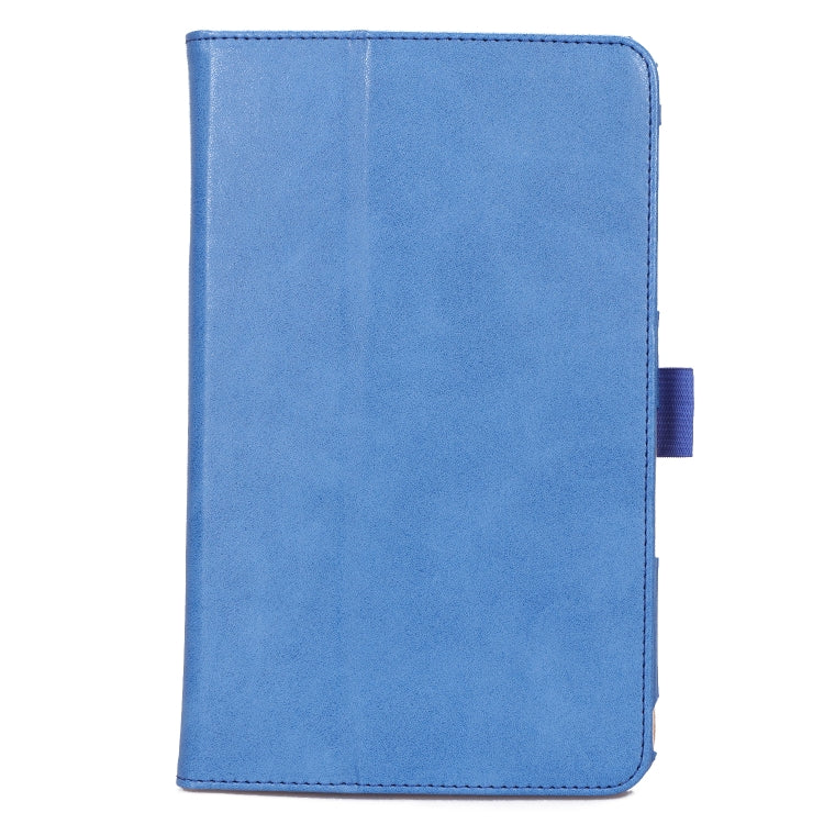 For Samsung Galaxy Tab A 8.0 (2018) T387 Business Retro PU Horizontal Flip Leather Case with Holder  & Card Slots & Hand Strap