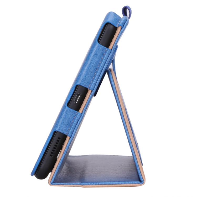 For Samsung Galaxy Tab A 8.0 (2018) T387 Business Retro PU Horizontal Flip Leather Case with Holder  & Card Slots & Hand Strap