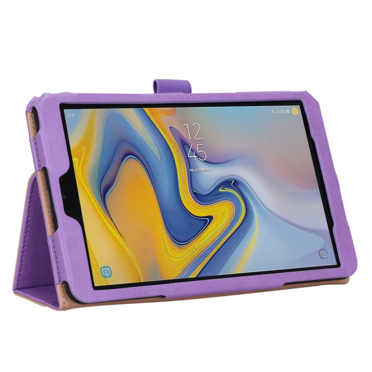 For Samsung Galaxy Tab A 8.0 (2018) T387 Business Retro PU Horizontal Flip Leather Case with Holder  & Card Slots & Hand Strap