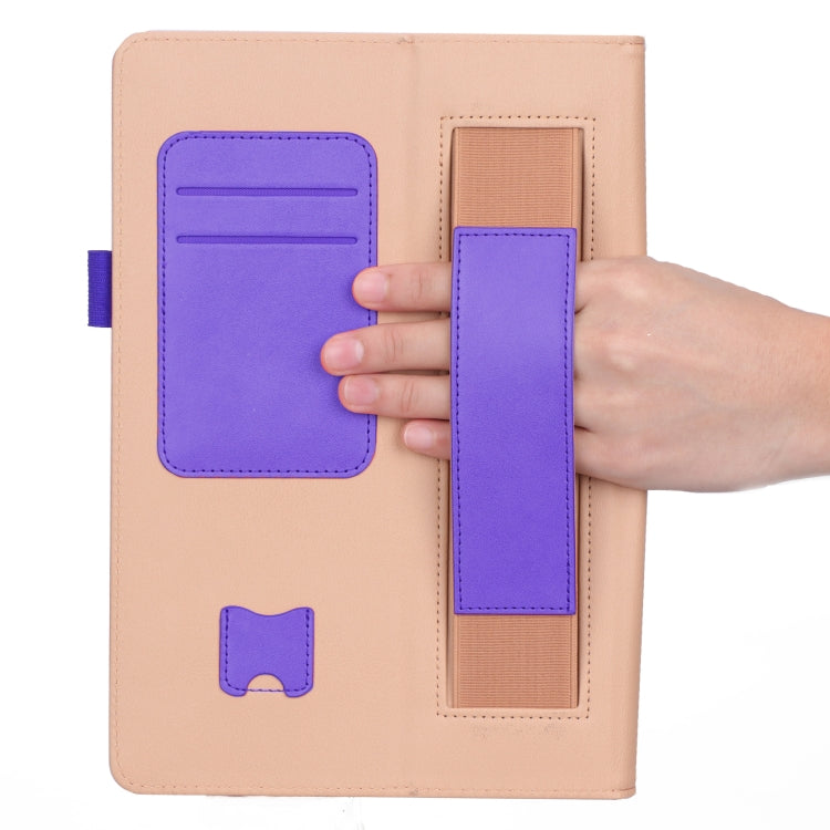 For Samsung Galaxy Tab A 8.0 (2018) T387 Business Retro PU Horizontal Flip Leather Case with Holder  & Card Slots & Hand Strap