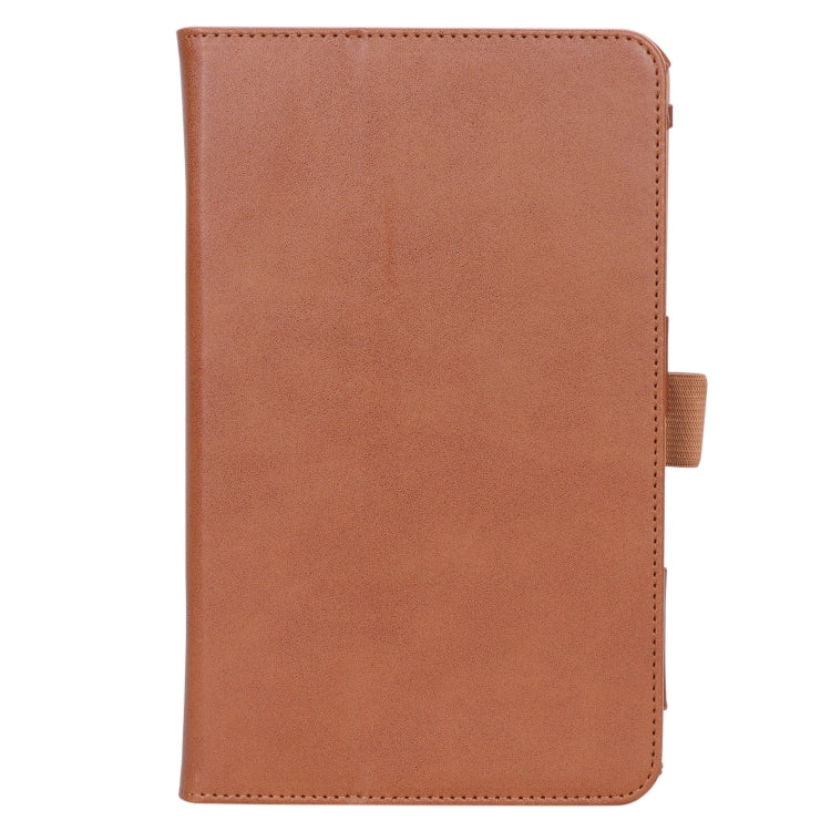 For Samsung Galaxy Tab A 8.0 (2018) T387 Business Retro PU Horizontal Flip Leather Case with Holder  & Card Slots & Hand Strap