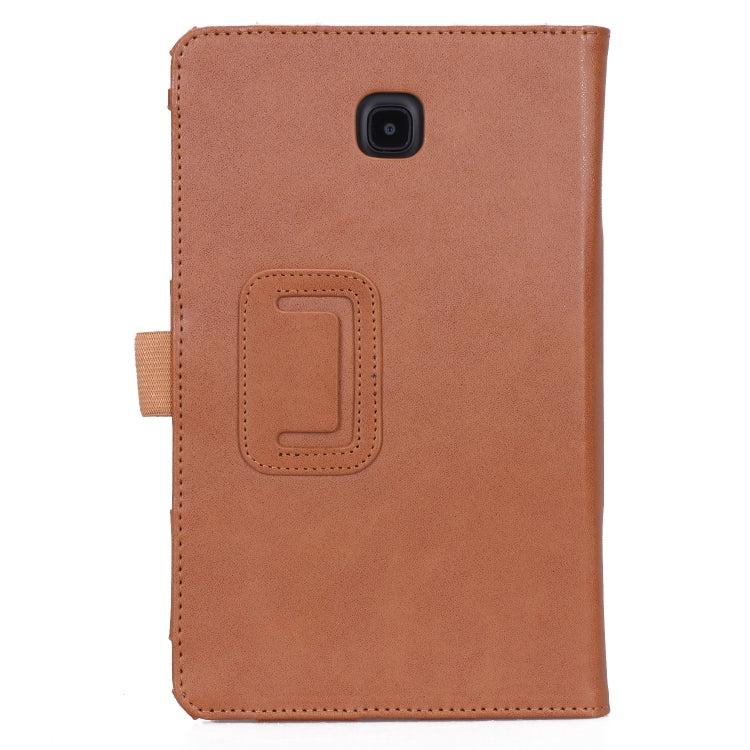 For Samsung Galaxy Tab A 8.0 (2018) T387 Business Retro PU Horizontal Flip Leather Case with Holder  & Card Slots & Hand Strap