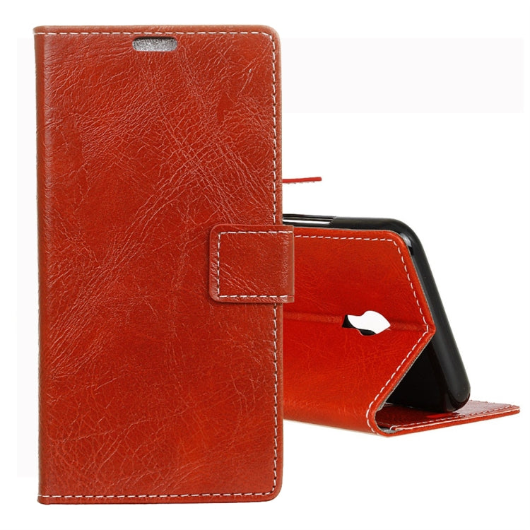 For Vodafone Smart N9 Lite Retro Crazy Horse Texture Horizontal Flip Leather Case with Holder & Card Slots & Wallet & Photo Frame