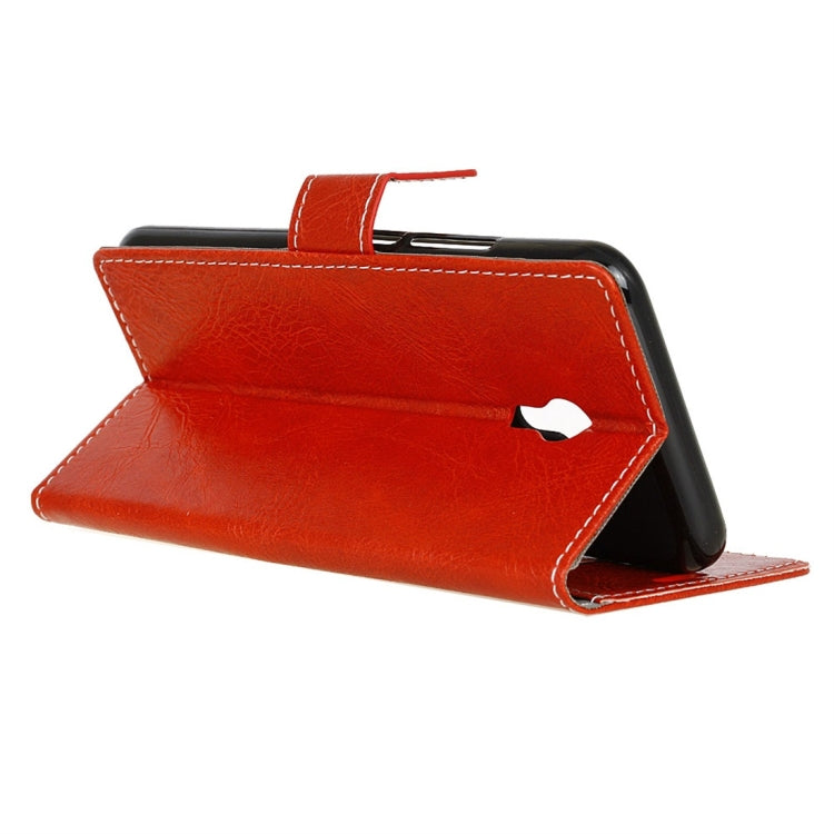 For Vodafone Smart N9 Lite Retro Crazy Horse Texture Horizontal Flip Leather Case with Holder & Card Slots & Wallet & Photo Frame