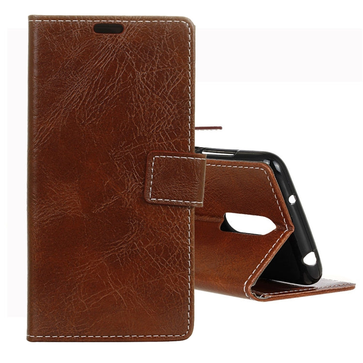 For Vodafone Smart N9 Retro Crazy Horse Texture Horizontal Flip Leather Case with Holder & Card Slots & Wallet & Photo Frame